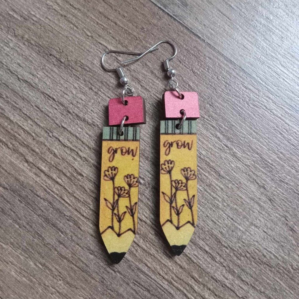 Pencil earrings